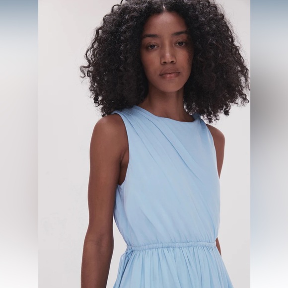 AJE Abbey Twisted midi dress - Light Sky Blue - NWT - Picture 4 of 5